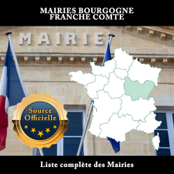 Fichier des Mairies de la région Bourgogne-Franche-Comté